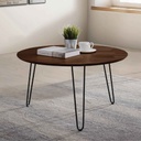 MESITA DE CENTRO STYLO COFFEE TABLE# REDONDA 80X47CM WALNUT 2CJ