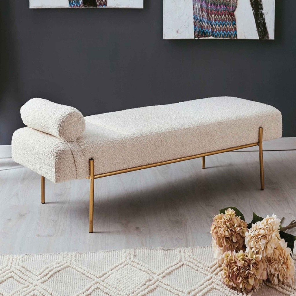 CLEOPATRA QH-8256# TELA BLANCA 1859-1# PATAS DORADA