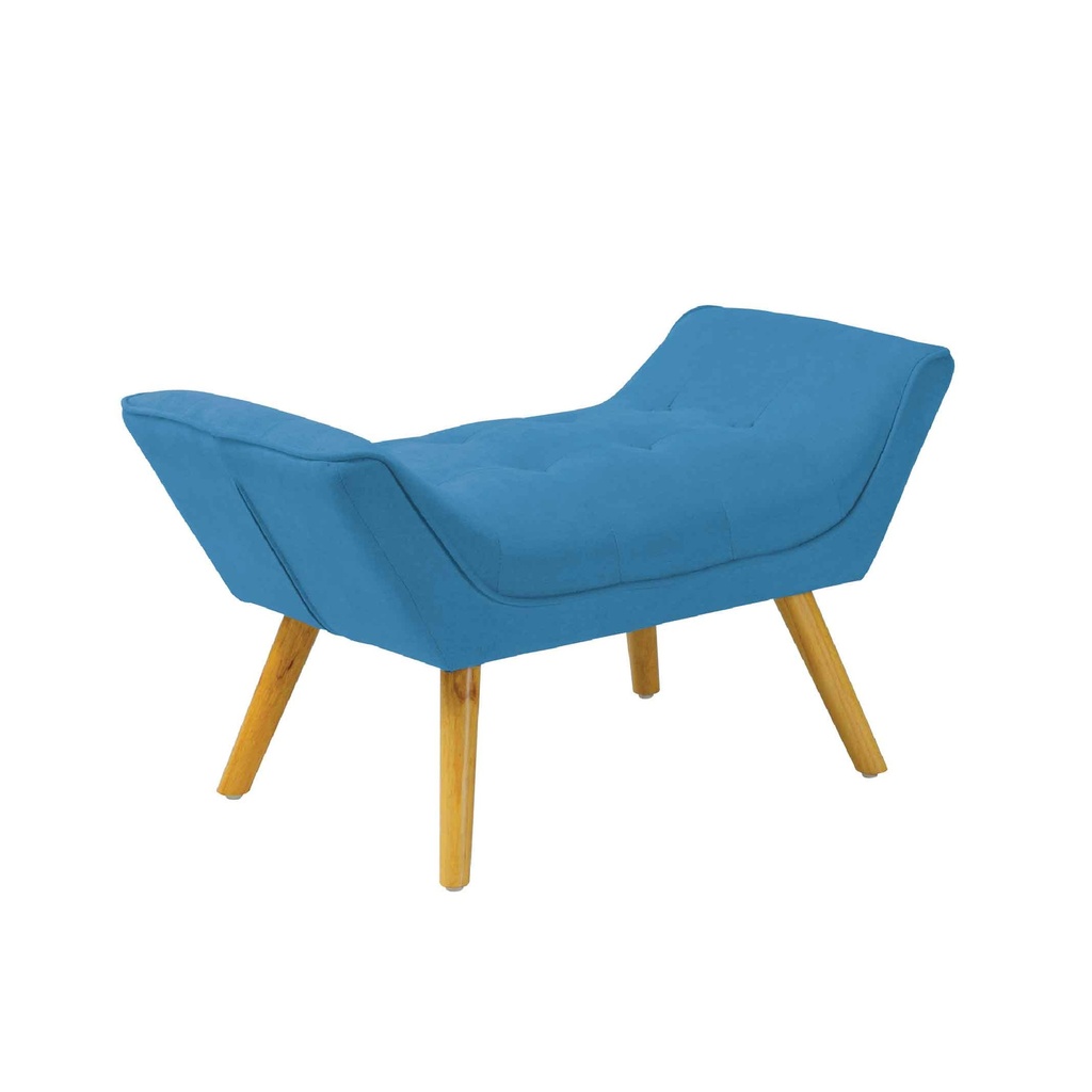 BANQUETA QH-6626# TELA BLUE F1606-19# PATA NATURAL