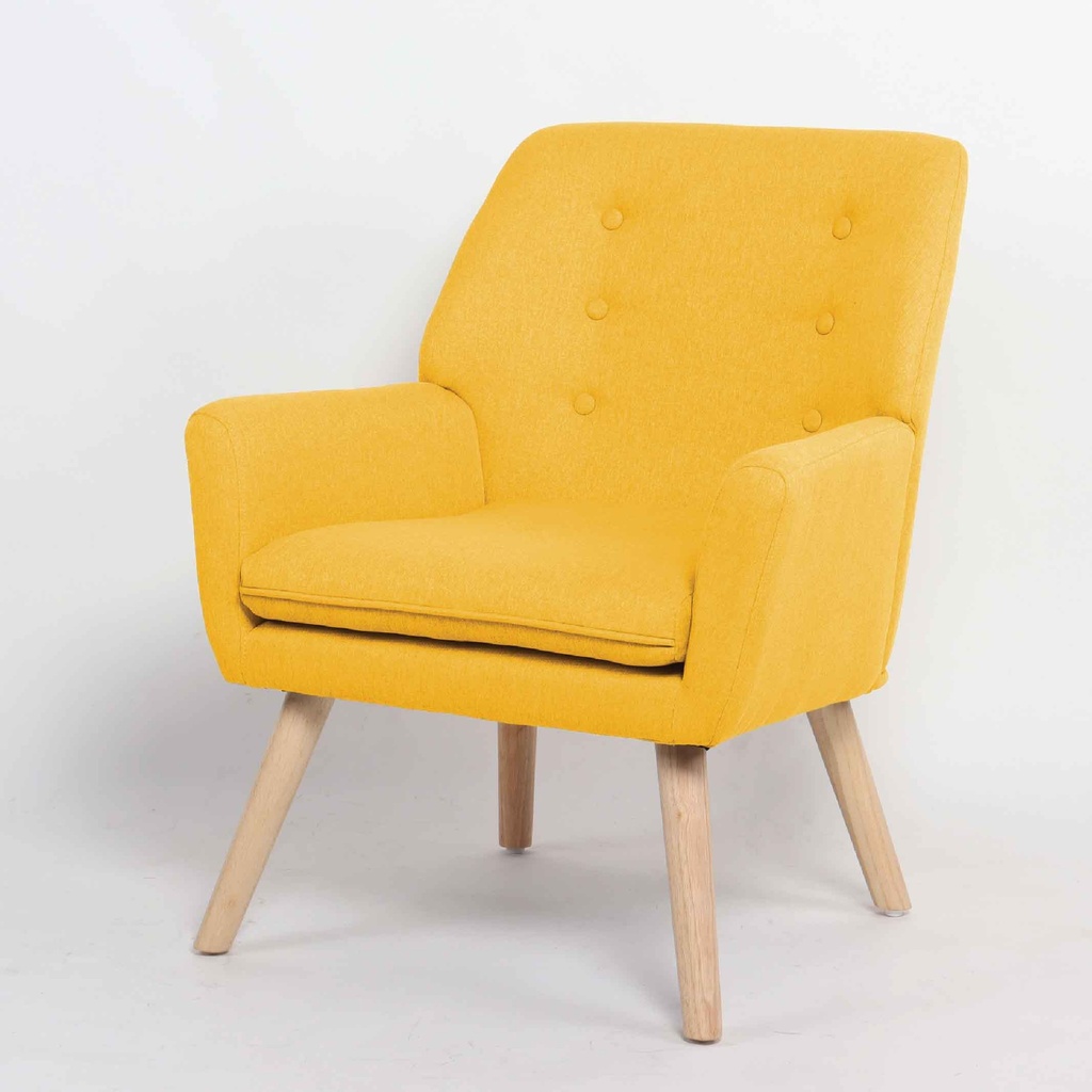 SILLA POLTRONA AR-1808K/QH-8808K# PATAS COLOR NATURAL# AMARILLO F1606-11#