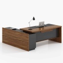 ESCRITORIO P/OFICINA A-004-1600# 160X160X70X75CM# 1004# GRIS SOBRE MIDE 140CM  3CJ