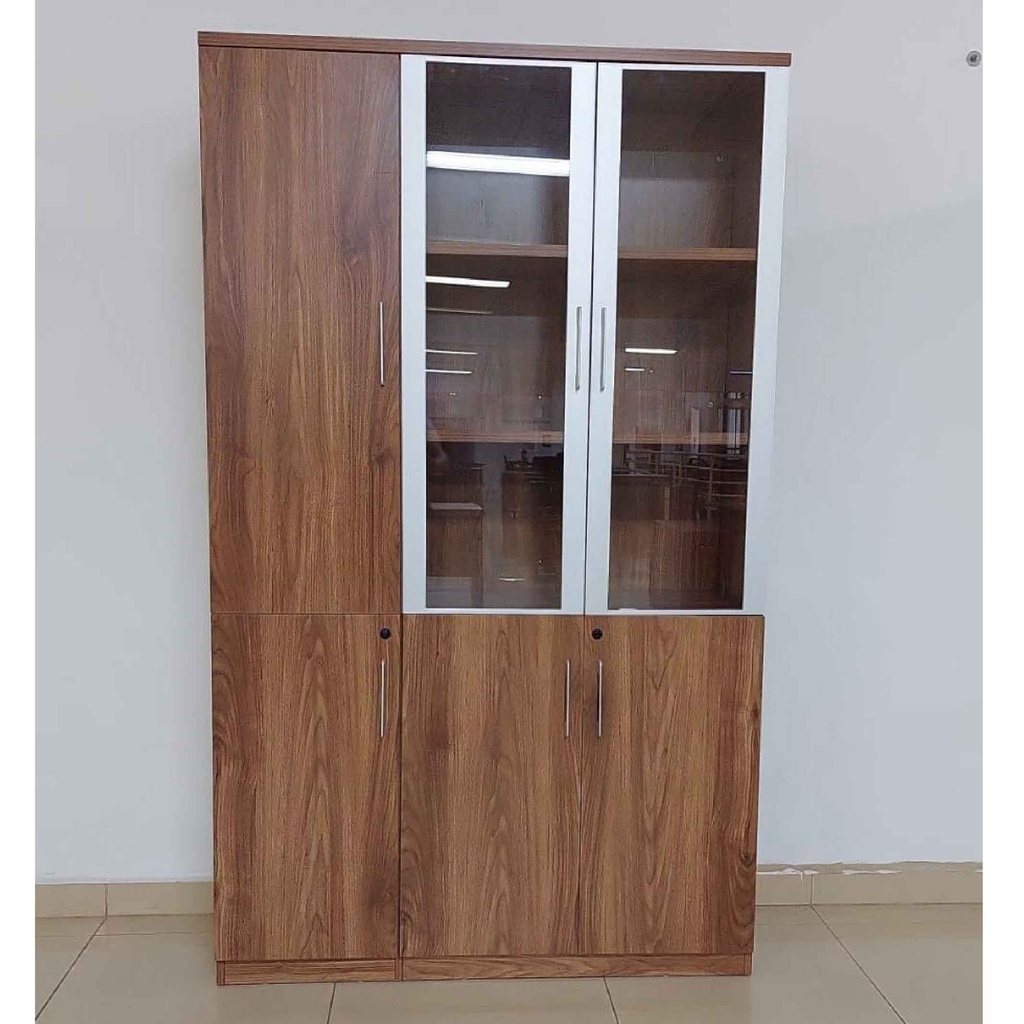 LIBRERO B-007# 1004# 120X40X200CM 3 PUERTAS# 3 CJ