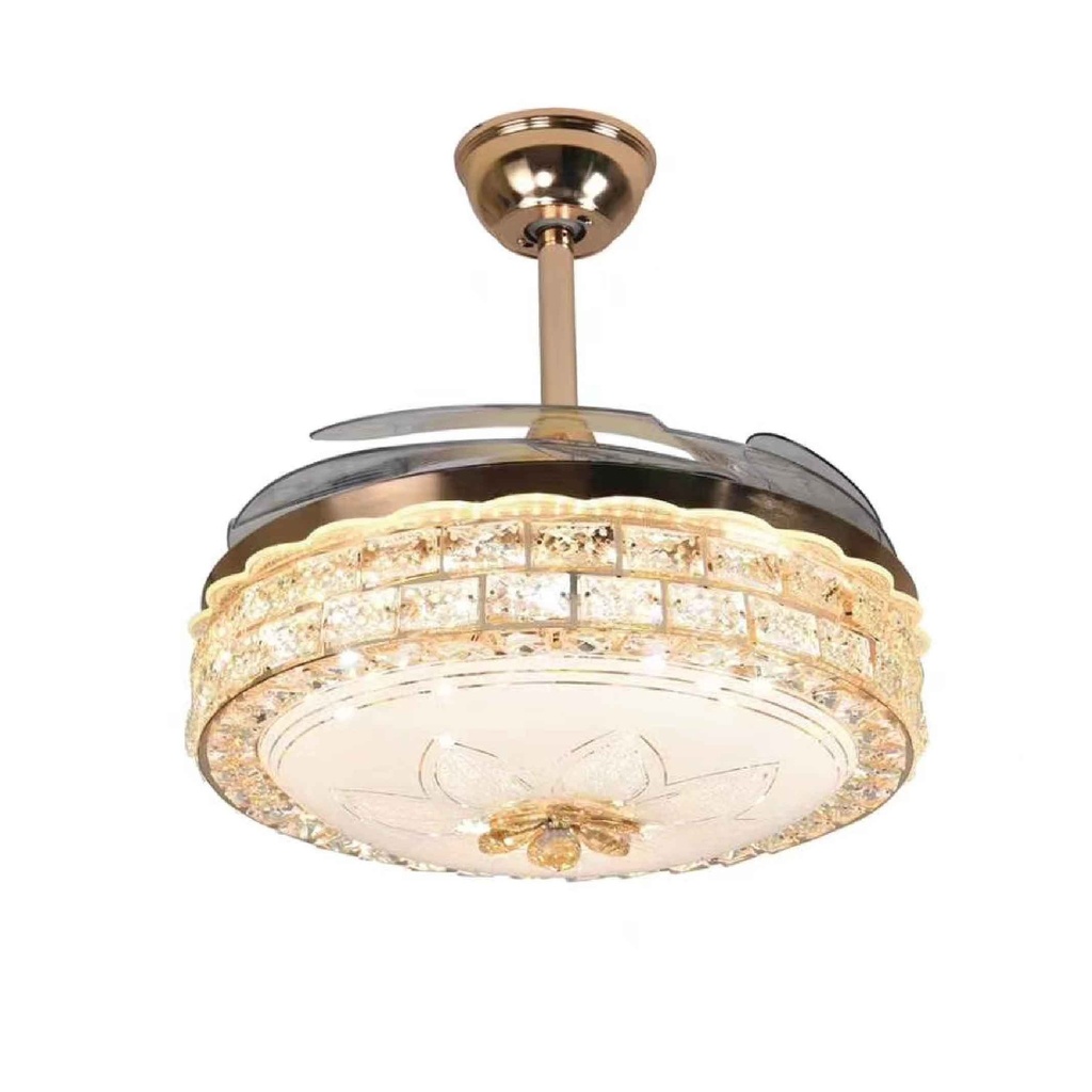 ABANICO DE TECHO CON LAMPARA 9929# LED BLUETOOTH