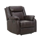 SOFA RECLINABLE TELA RR7018FF51D# J098B# 1PUESTO CHOCOLATE