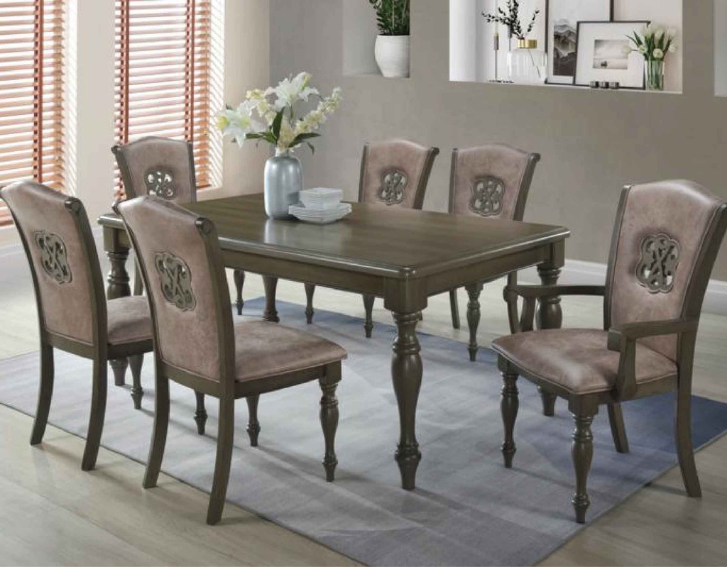 COMEDOR RECT AC4305T# 2SILLA C/B AC4350AC +4SILLA AC4305SC# TELA 3203 MOZORA