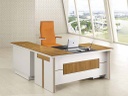 ESCRITORIO P/OFICINA A-009-1800# 180X80X75CM 1003# BLANCO+CREDENZA+GAVETA 4CJ