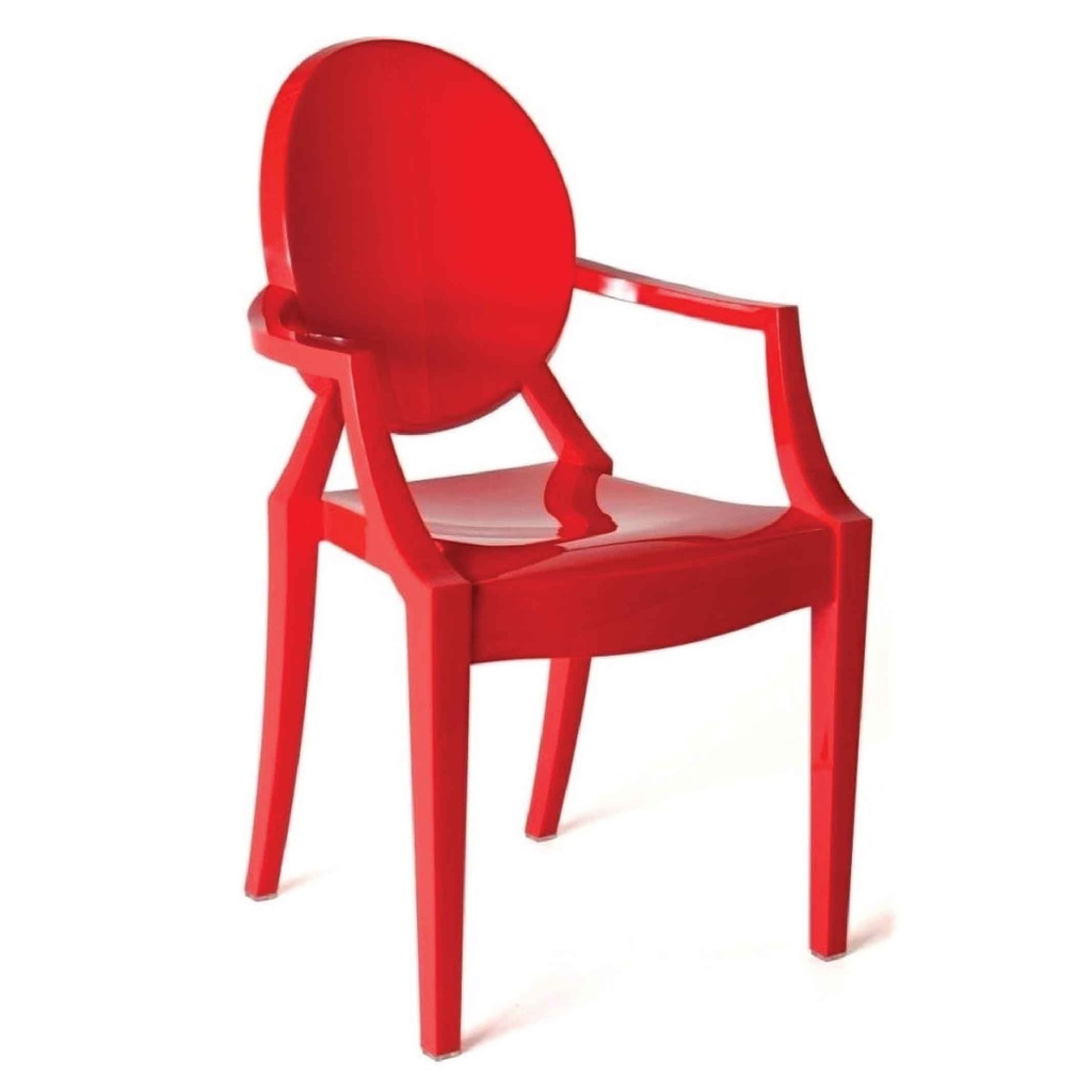 SILLA TERMOPLASTICA 124-APC# COLOR ROJO