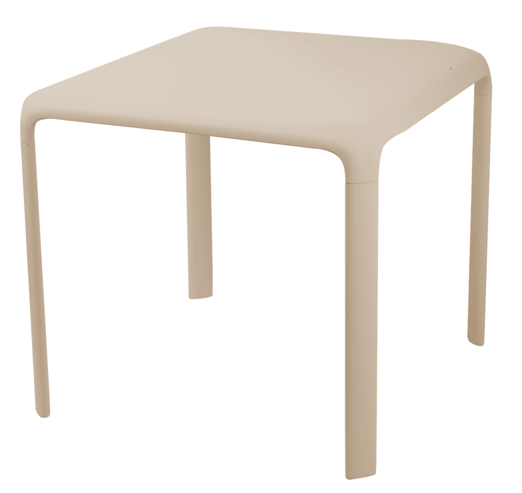 MESITA PLASTICA 504-CPP# 80X80CM COLOR BEIGE