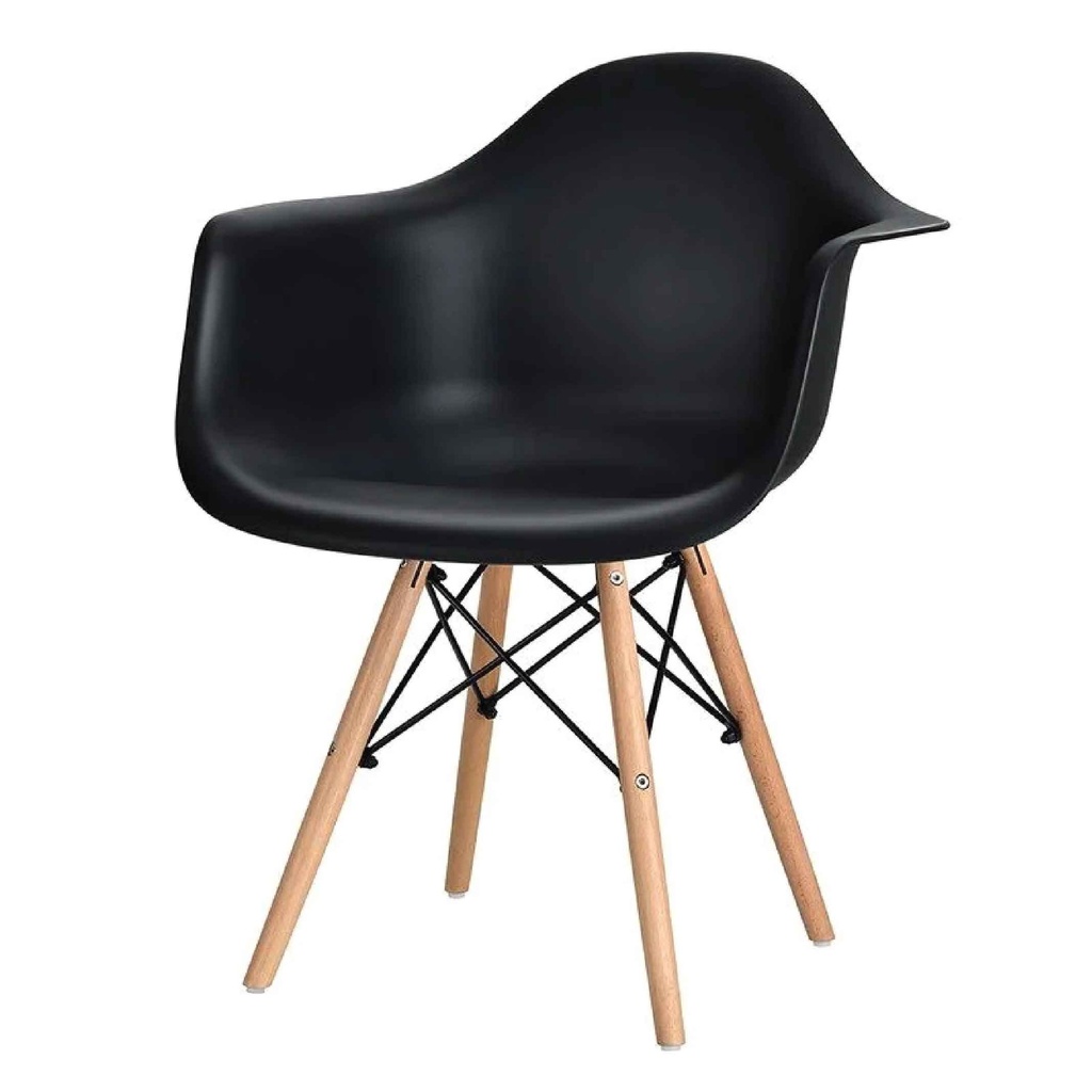 SILLA TERMOPLASTICA PC-008# NEGRA