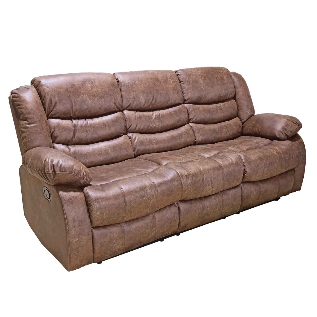 SOFA RECLINABLE VINIL RR9393FF53D# CHOCOLATE J132# 3PUESTO