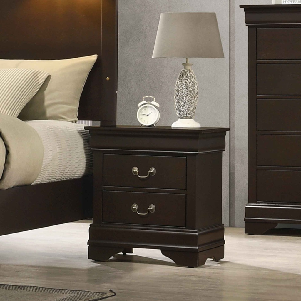 MESITA DE NOCHE FBNSTA-0017A# CARTER DARK MERLOT II# 56X40X62CM