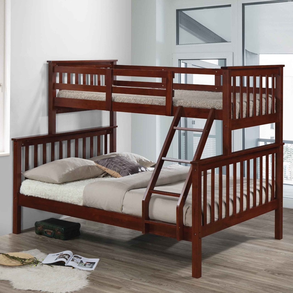 CAMAROTE TWIN/FULL MADERA AF 7010# 100X137X190CM WENGE 39175# 6CJ