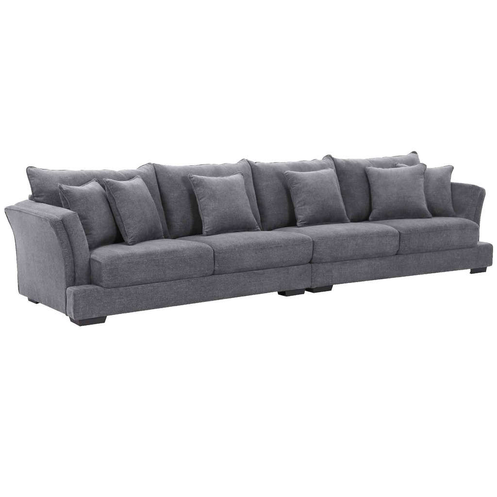 SOFA TELA  5486AF62L+62R # 4 PUESTOS C889# GRIS CLARO