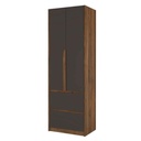 CLOSET 2PUERTA WD 2019# 2/GV JS-MB-DARK GREY+J9419-AMC# 60X40X183CM