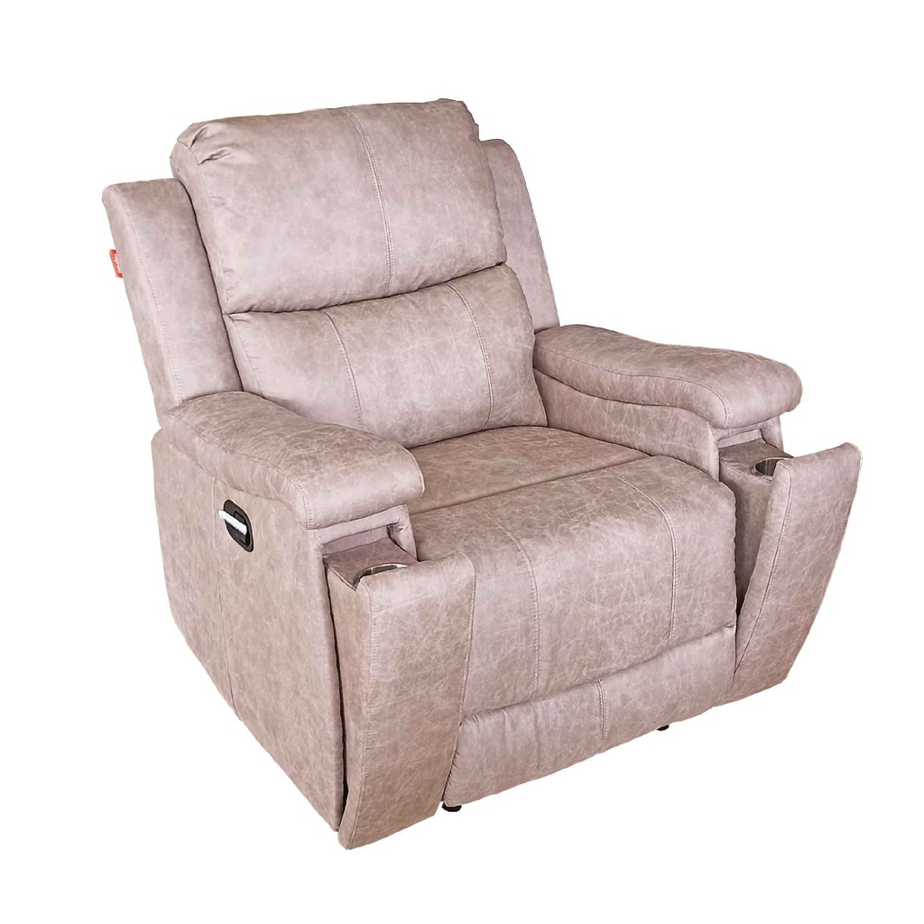 SOFA RECLINABLE TELA RR5064AF51D# 1 PUESTO CON PORTAVASOS DESLIZABLES