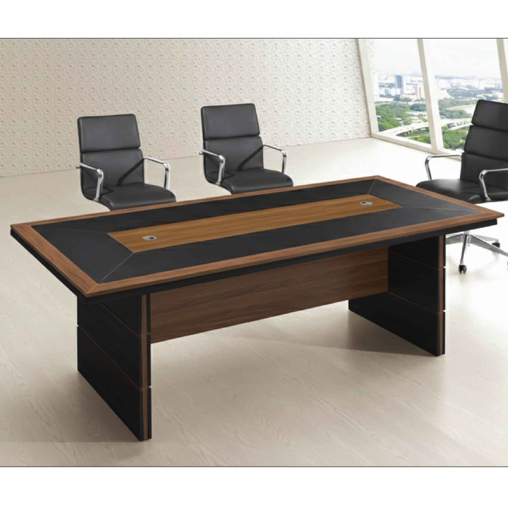 MESA DE CONFERENCIA C-017# 1004#+GRIS# 240X110X76CM VINIL 3CJ