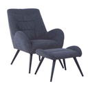 SILLA POLTRONA FS20-1# C/ PIECERO FS20-G# TELA GRIS LF1816-04 2CAJA