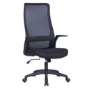 SILLA OFICINA W-217# RESP MALLA/NEGRA LFX438-01 #TELA NEGRA LF2029-01 C/BRAZO