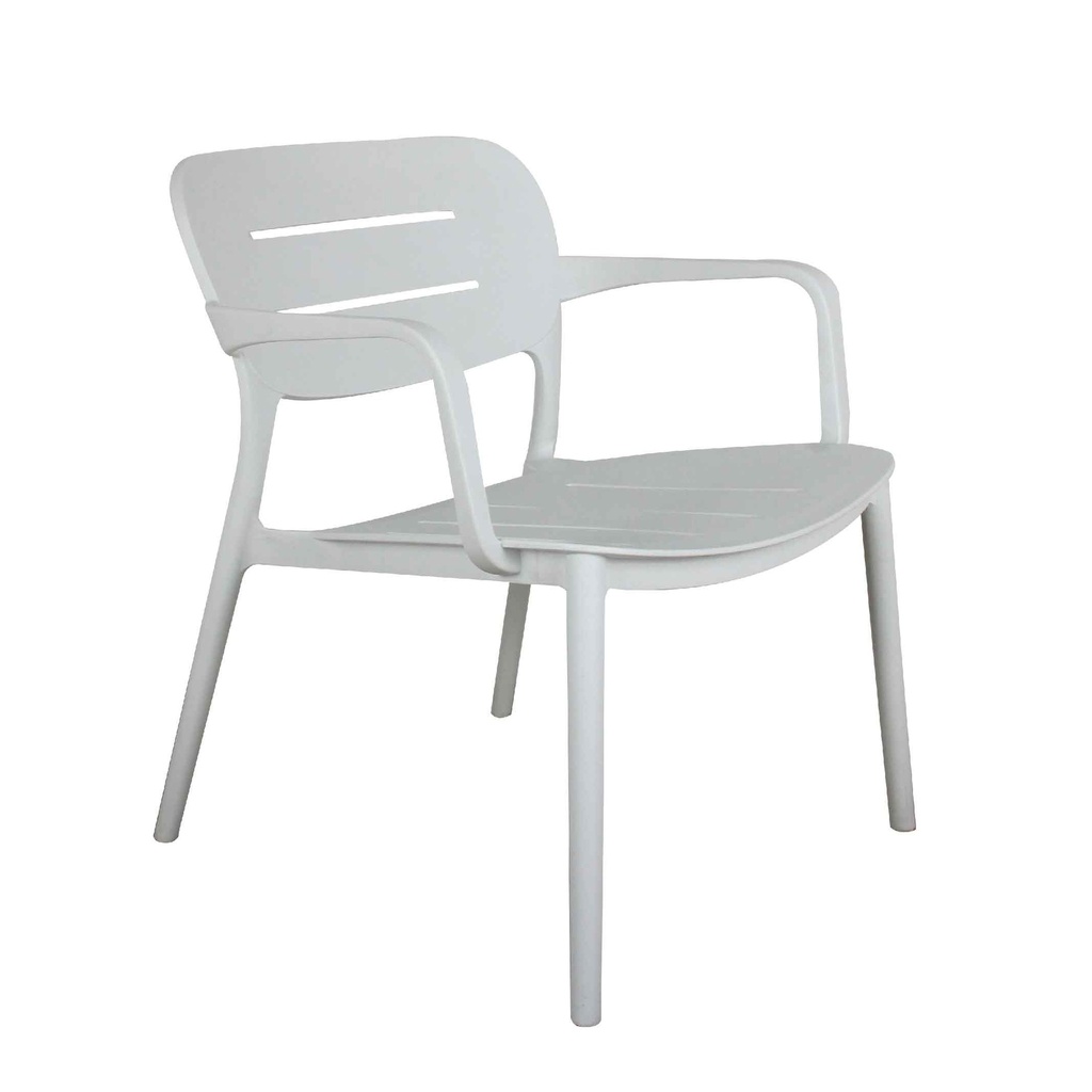 SILLA TERMOPLASTICA PP-830# CON BRAZO BLANCA W02#