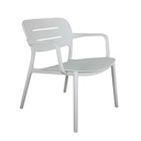 SILLA TERMOPLASTICA PP-830# CON BRAZO BLANCA W02#