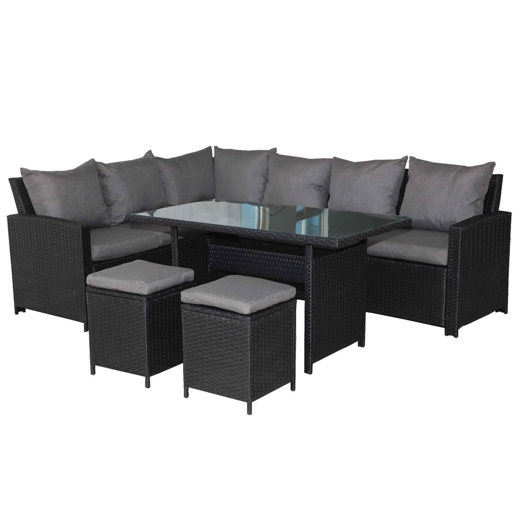 MIMBRE SOFA L* GB-51292-SRP+GB-51293-SRP+GF-11182-SRP+GT-11406B-SRG# W101# COJINES F186# GRIS 