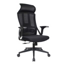 SILLA OFICINA FX-1022H#  EJECUTIVA NEGRA C/BRAZO RECTO