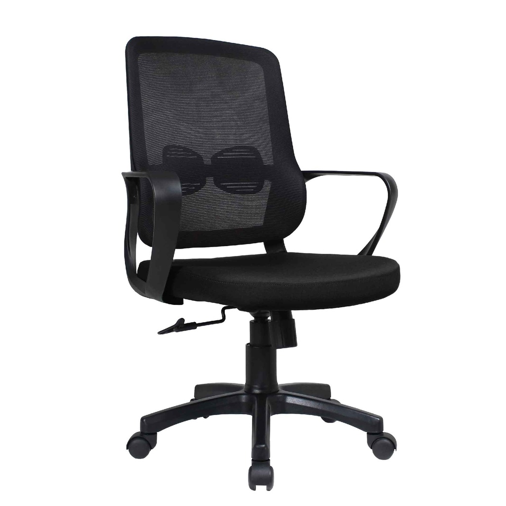 SILLA OFICINA SK-1021# RESP/MALLA ESTRELLA NEGRA