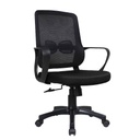 SILLA OFICINA SK-1021# RESP/MALLA ESTRELLA NEGRA