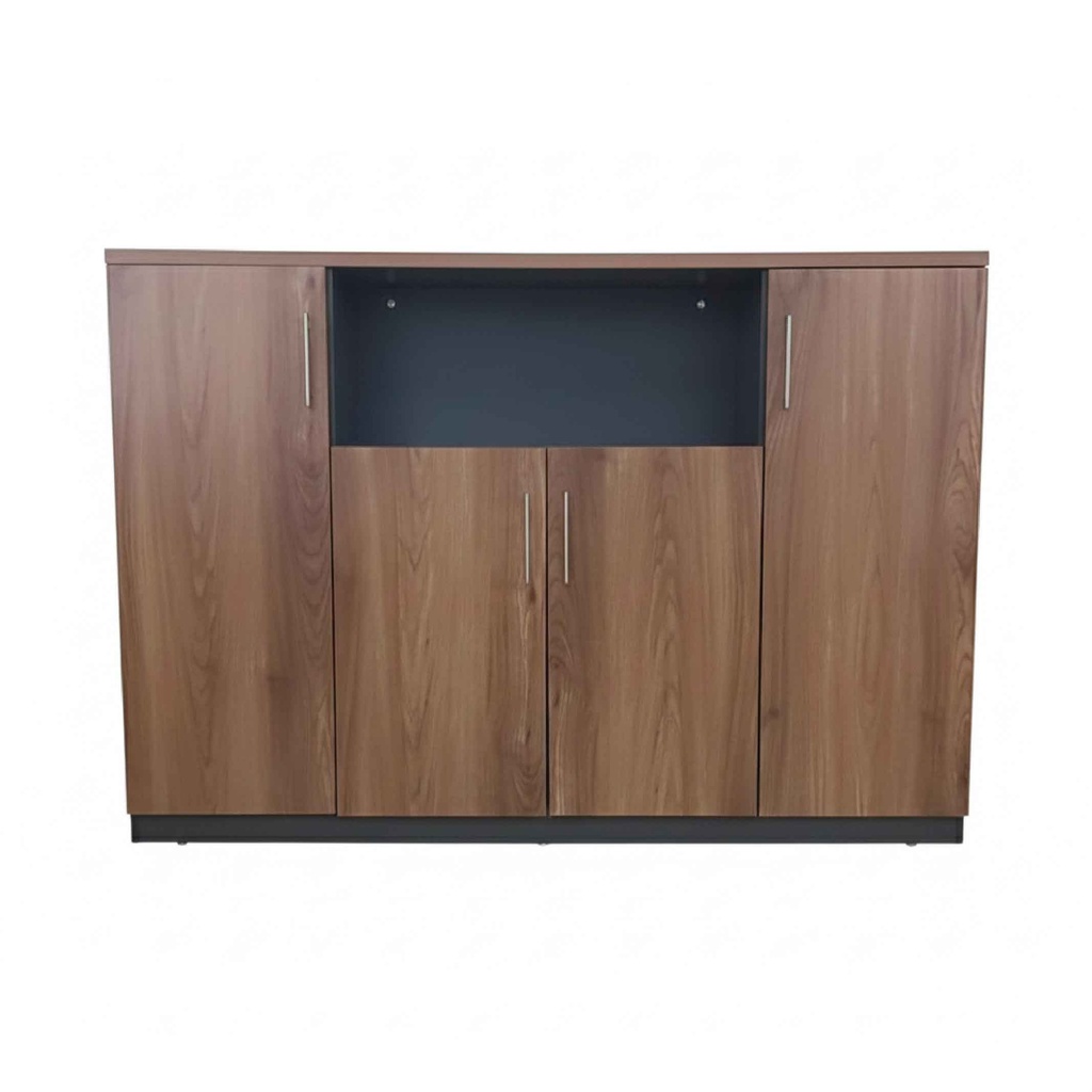 CREDENZA B-017# 1004# GRIS 4PUERTAS 160X40X110CM 2CJ