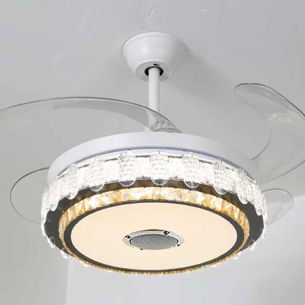 ABANICO DE TECHO CON LAMPARA 3025# LED BLUETOOTH