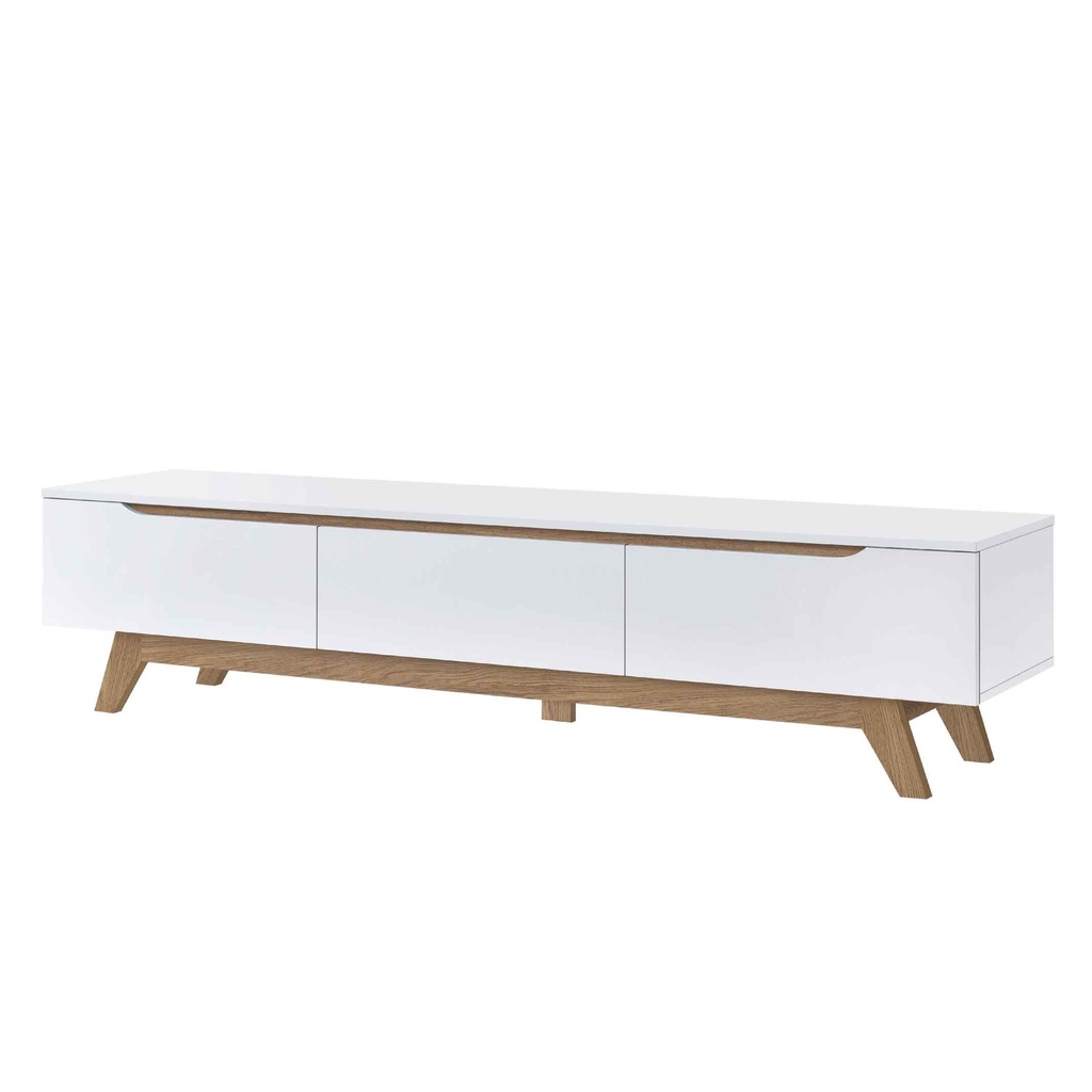 GABINETE P/TV SIMONA-TV 2222# JS BLANCO-PU/JS BLANCO-PU# 180X40X42CM