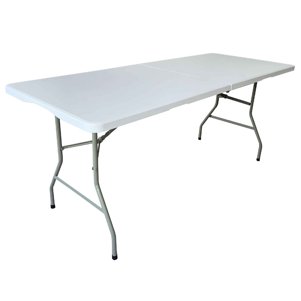 MESA PLASTICA PLEGABLE FH18070# RECT 180X70X74CM TUBO 22MM SOBRE PLEGABLE MITAD* 35MM