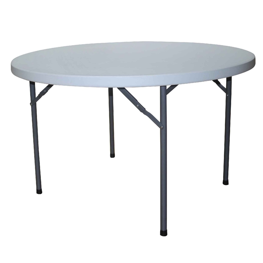 MESA PLASTICA PLEGABLE R122# REDON 122X74CM TUBO 28MM SOBRE 45MM