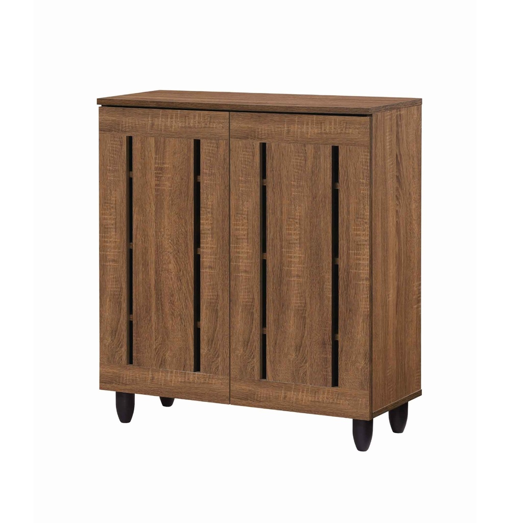 ZAPATERA SC17 MERLOT# 2 PUERTAS WALNUT 80X32X86CM