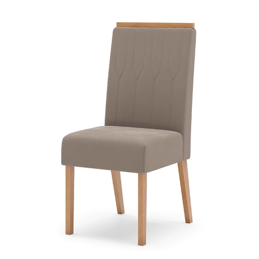SILLA DE COMEDOR LAVINIA# S31-510# NATURE/MARRON ALMENDRA