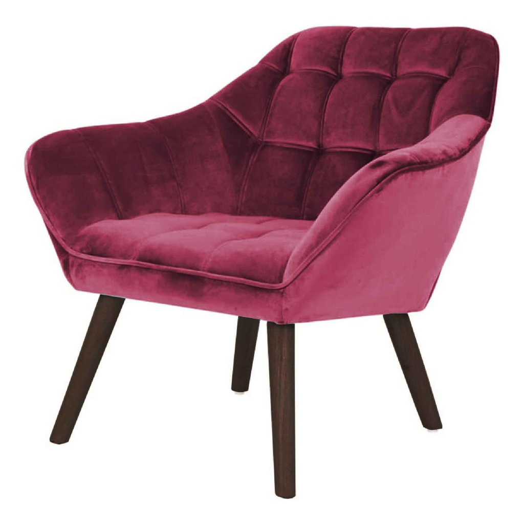 SILLA POLTRONA QH-8904K# PATAS CHOCOLATE OSCURO