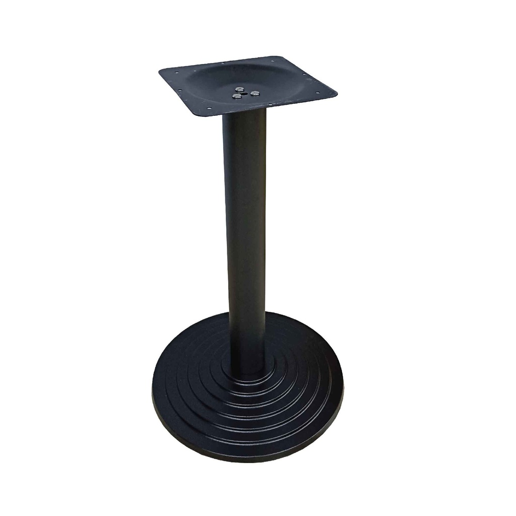 BASE DE HIERRO BAJA E70# A27# BASE PLATO RED.430MM/ALT.720MM NEGRA CIRCULO INDIVIDUAL