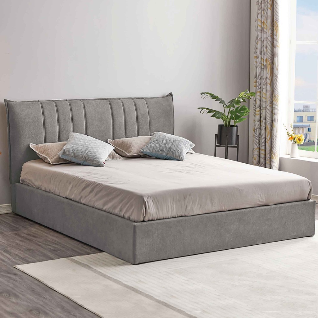 CAMA KING 1.93X2.03 ML-2215# TELA UF821-03# GREY