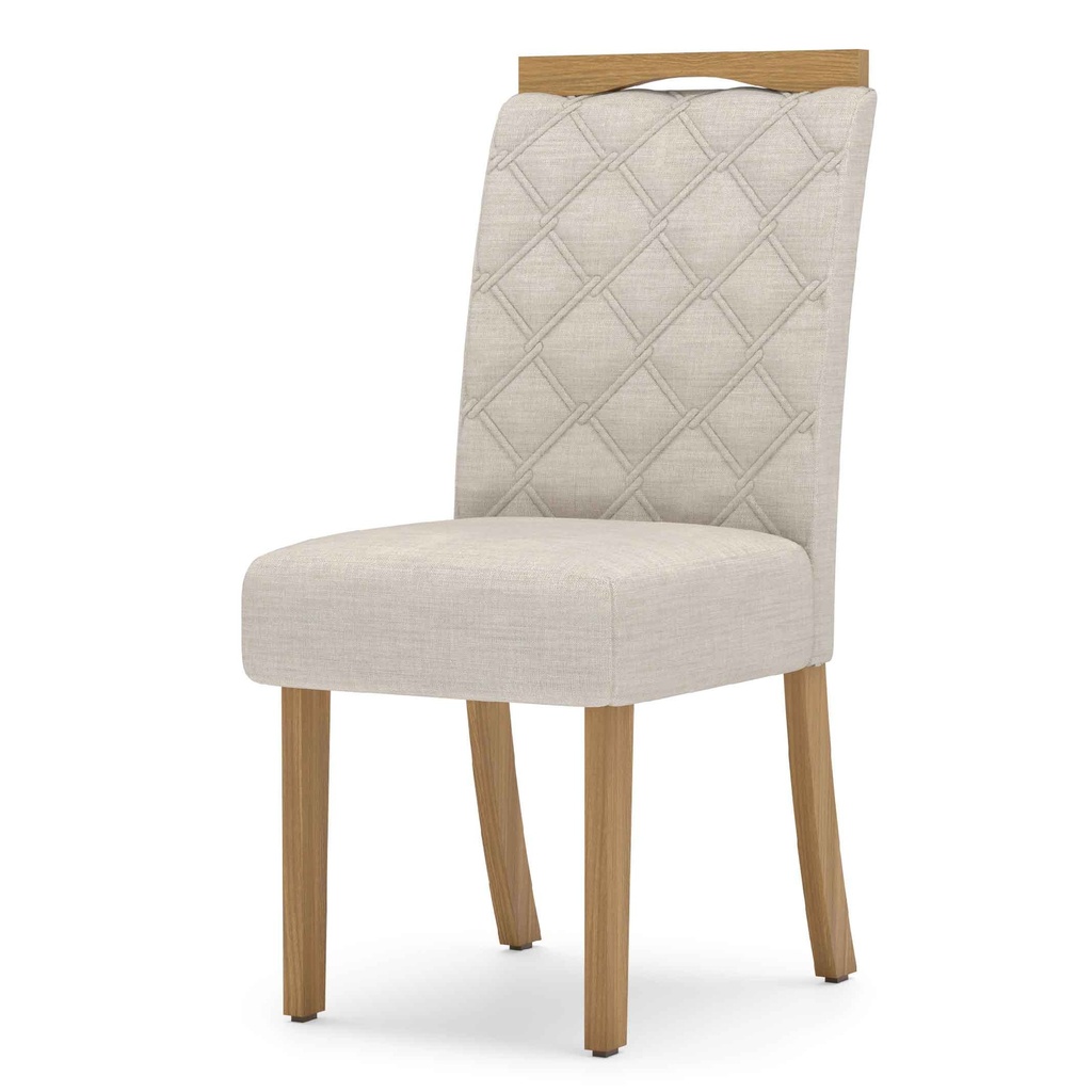 SILLA DE COMEDOR BELLA# S25-502# NATURAL/LINO