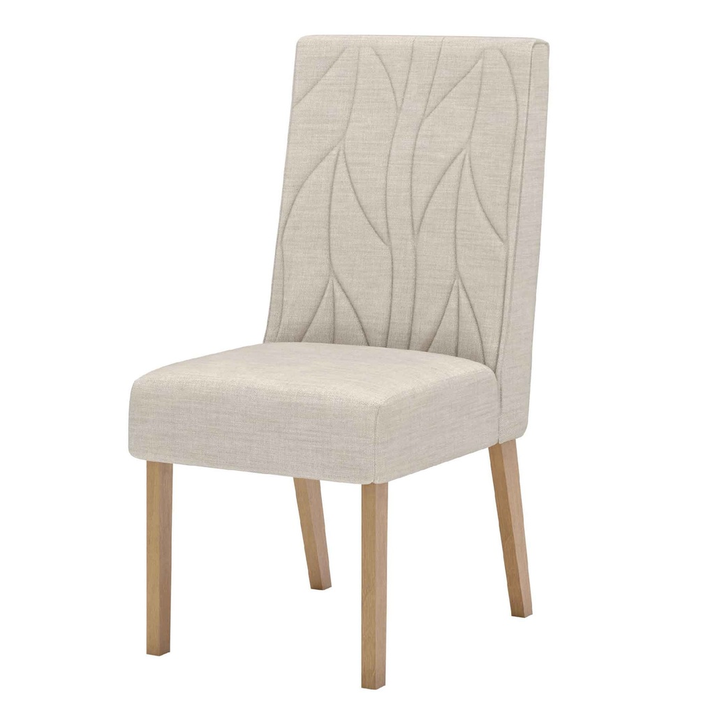 SILLA DE COMEDOR ELOA# S34-502# NATURAL/LINO