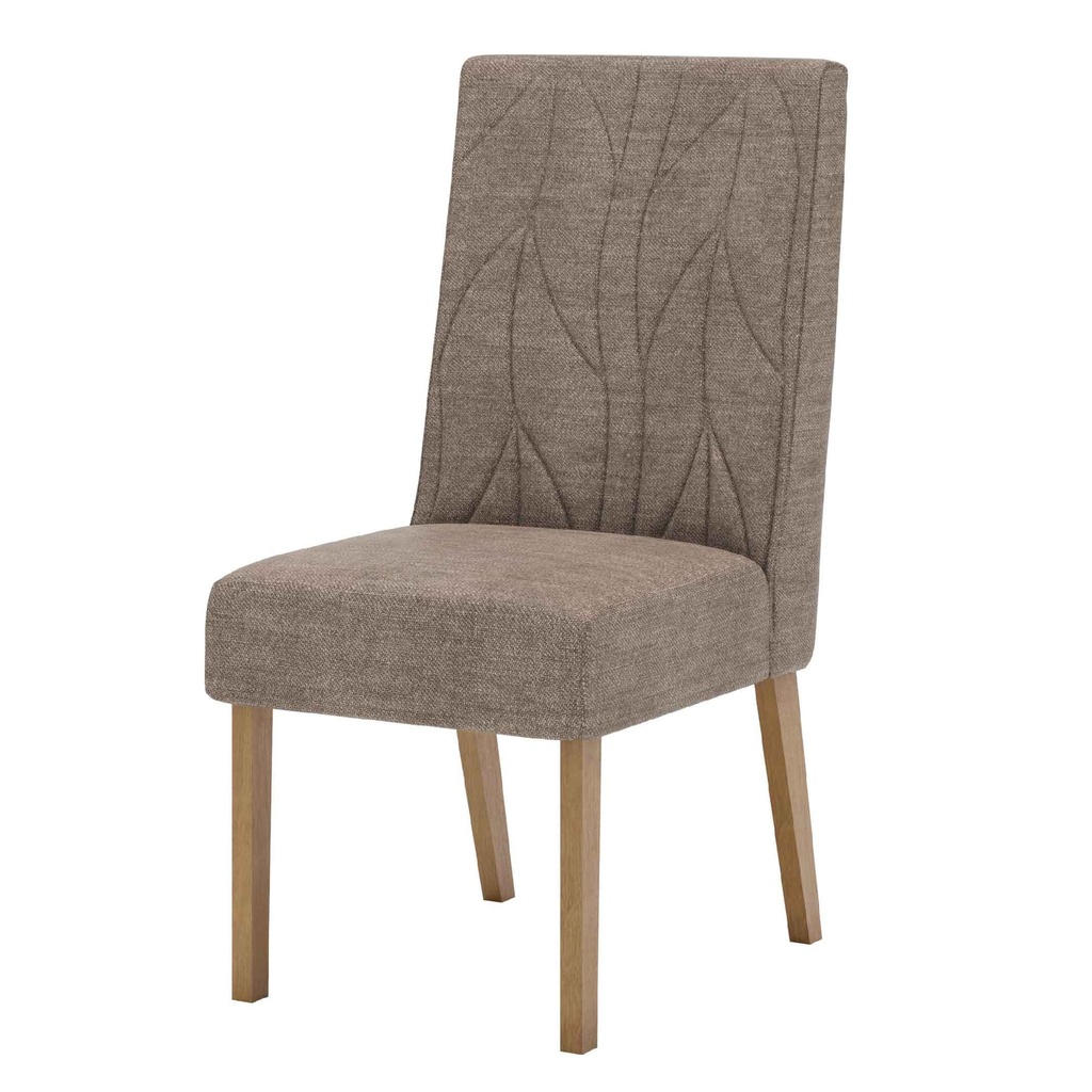 SILLA DE COMEDOR ELOA# S34-539# NATURAL/CACAO