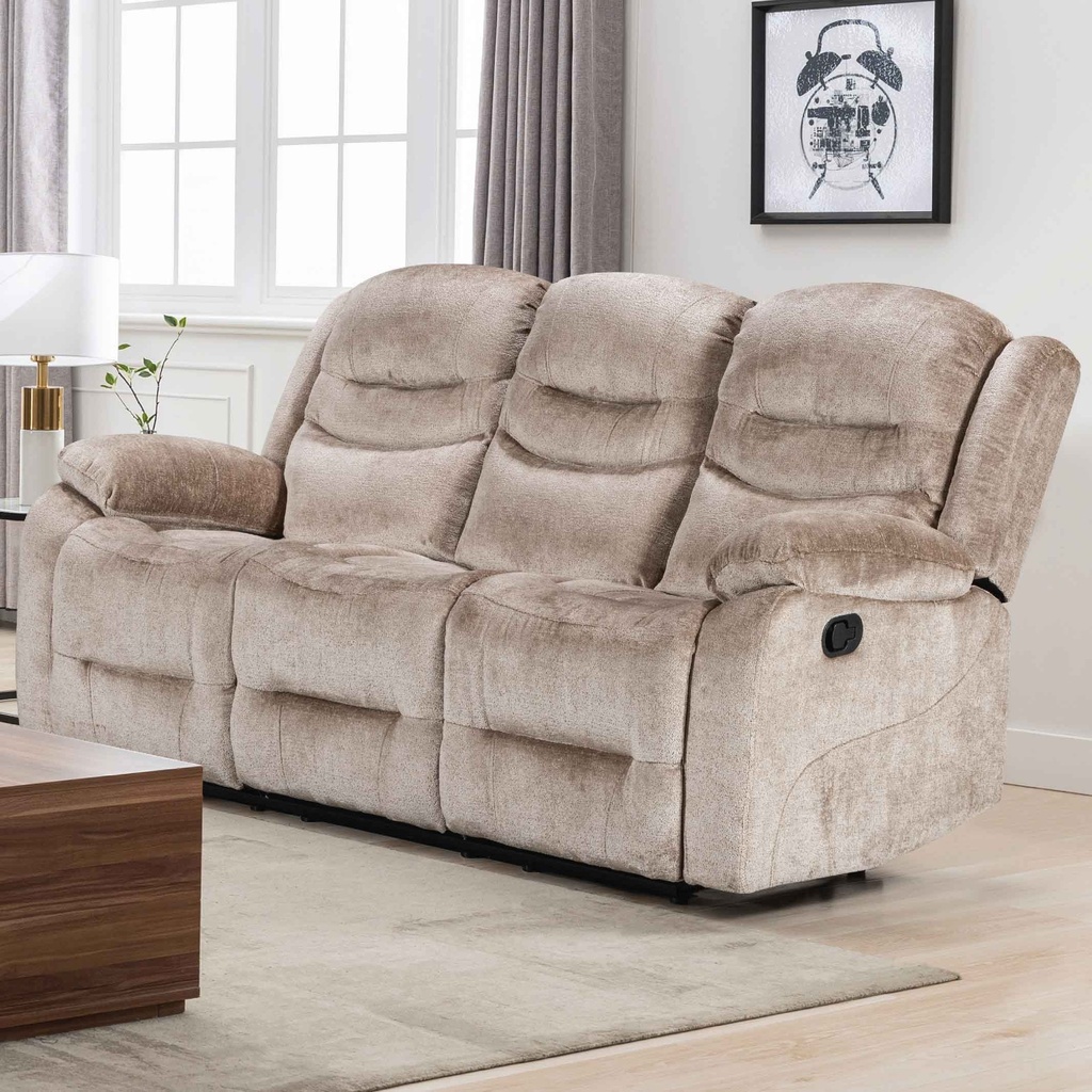 SOFA RECLINABLE TELA CX053B-53# 3PUESTO