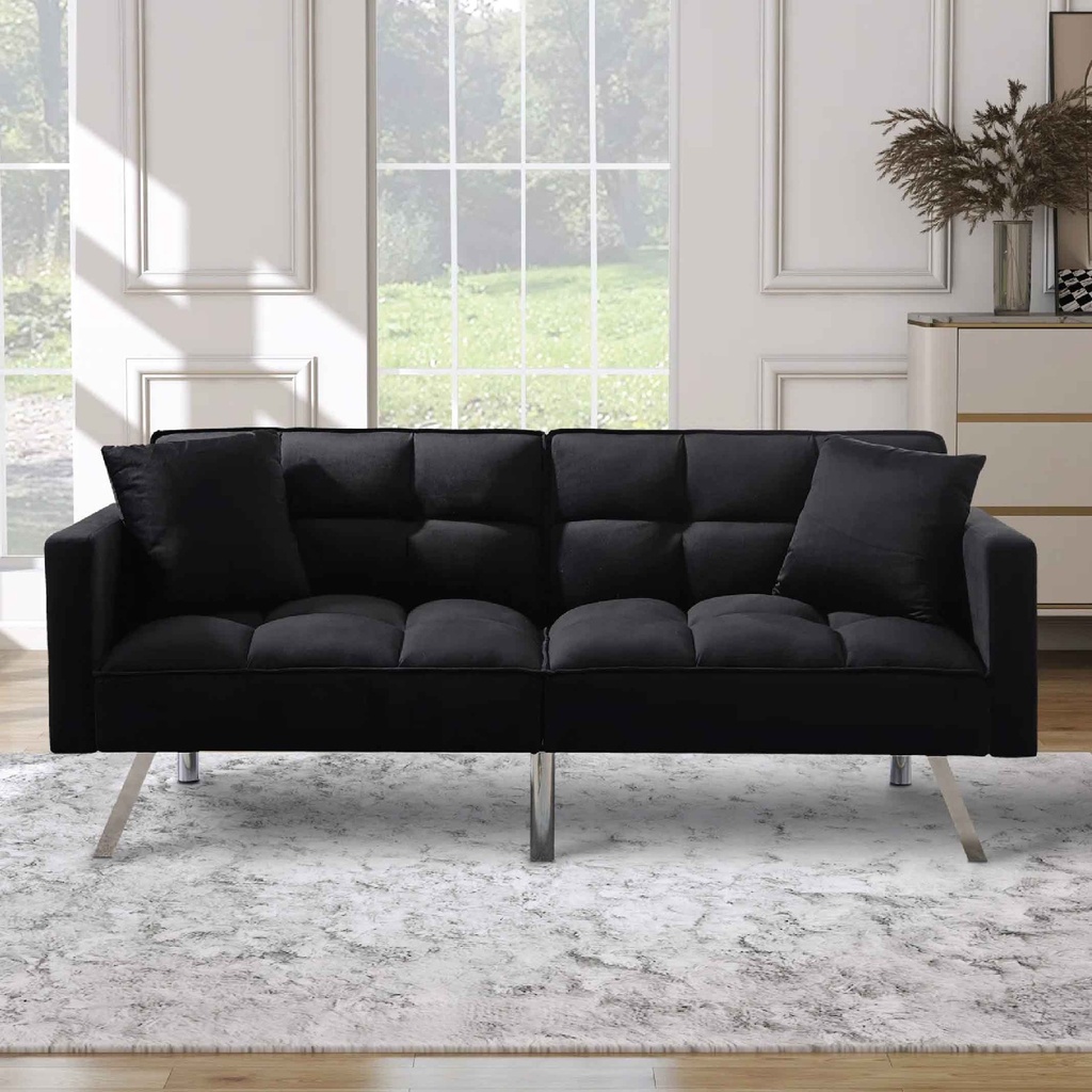 SOFA CAMA TELA 106G# (2302#) CON 2 COJINES# 2CJ