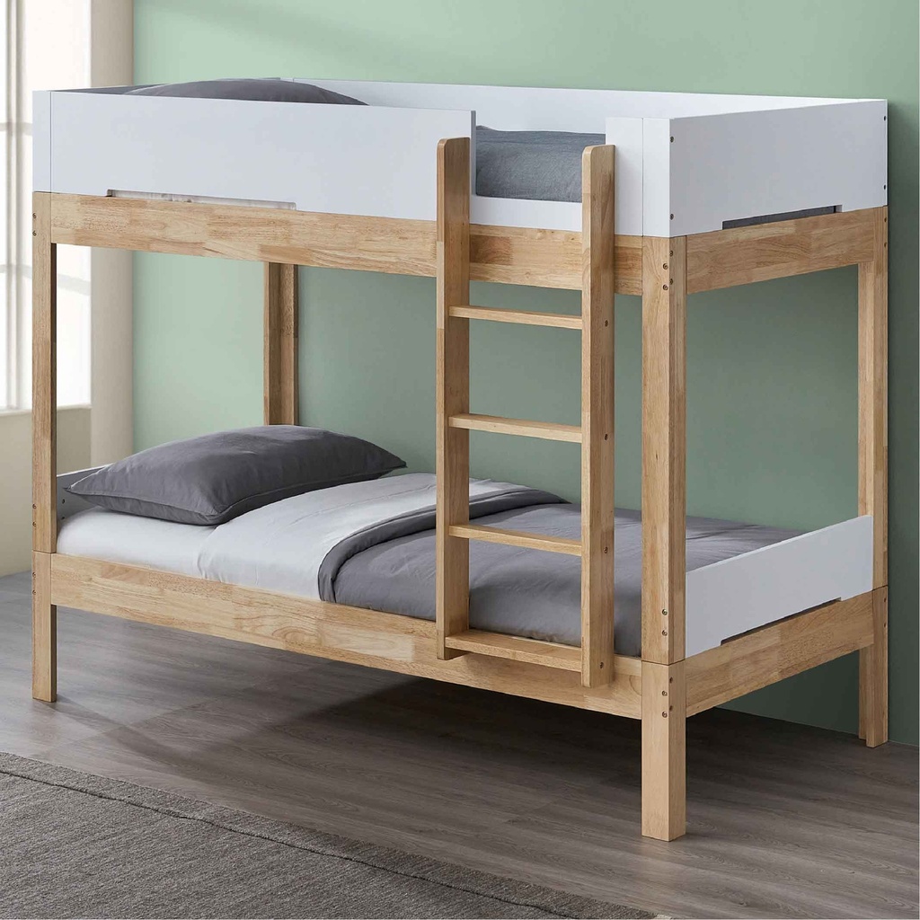 CAMAROTE MODULAR DE MADERA TWIN/TWIN F-BB770DA1OF-WHN023# BLANCO/NATURAL 3CJ