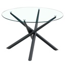 MESA COMEDOR VIDRIO T-835# REDONDO 120X75CM