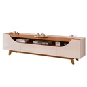 GABINETE P/TV LOTUS# 32904.227# FREIJO/OFF-WHITE# 219X58X45CM