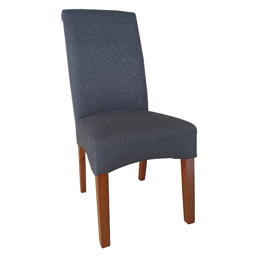 SILLA DE COMEDOR CMC-6062# HE628-12# CHARCOA PATAS MARRON SF-6004#