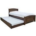 CAMA AUXILIAR/TWIN 1.00X1.90M J109-SB# WALNUT CON CAMA NIDO