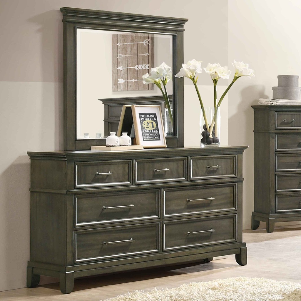 PEINADORA FBDSRA-0319A#LINDEX# SLGRAY# C/ESPEJO FBMIRR-0319A# 160X45X162CMS 7GV 2CJ