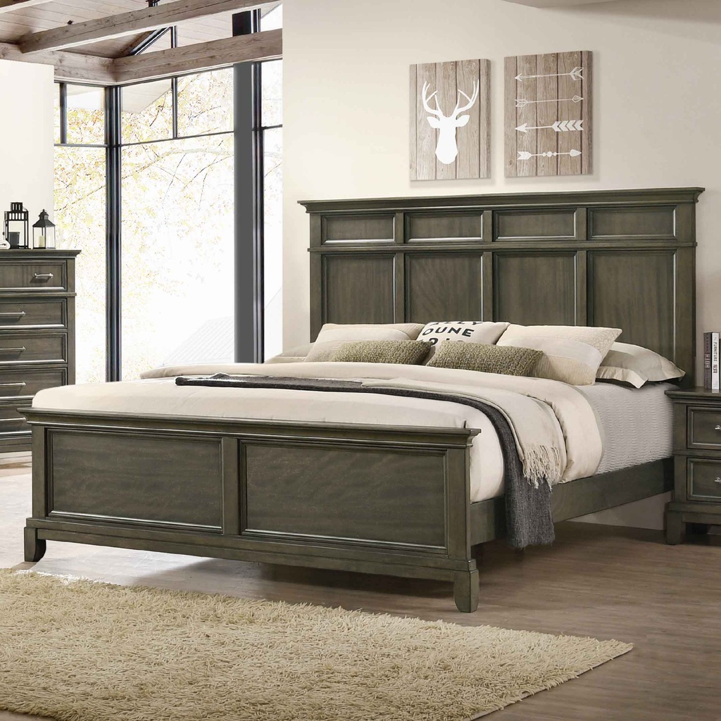 CAMA QUEEN 1.53X2.03M FBQHFR-0319B# LINDEX# SLGREY#+SOMIER 31CM